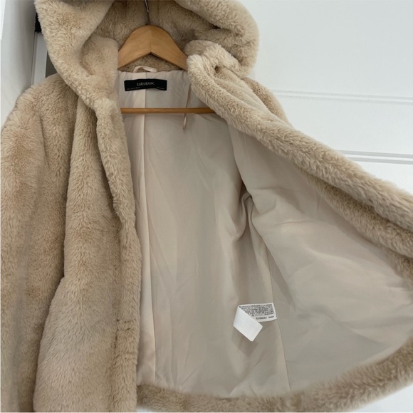 Zara Faux Fur hooded teddy - Picture 5 of 8